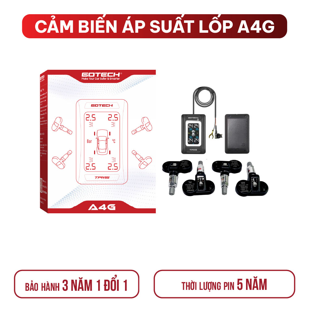 CẢM BIẾN ÁP SUẤT LỐP GOTECH A4G